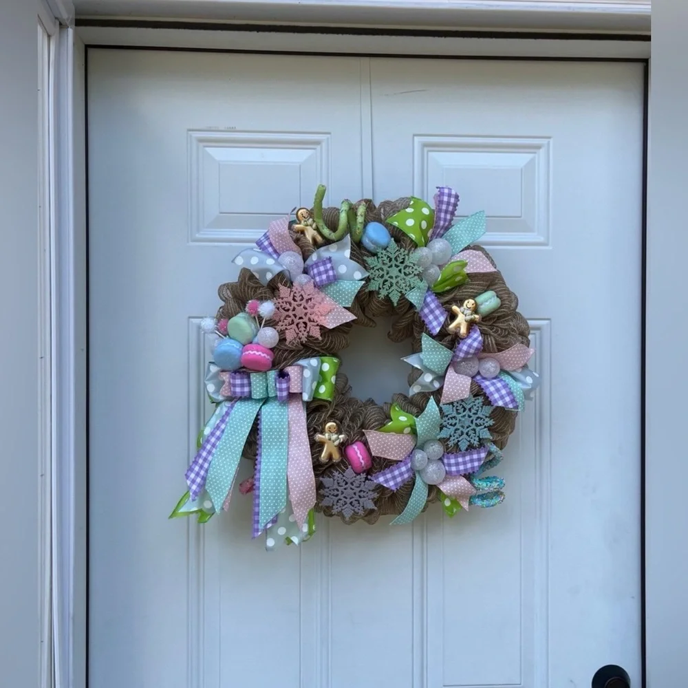 Gingerbread Theme HANDMADE Christmas Wreath